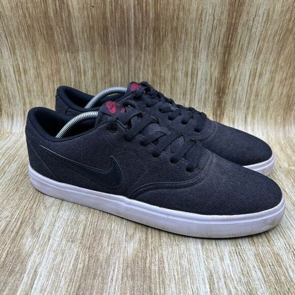 Nike SB Check Solar Men's Size 11 Black‎ Canvas Skateboarding Shoes 843896-007 - Picture 1 of 10